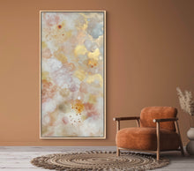 Indlæs billede til gallerivisning ‘Golden Clouds’ 70*140 cm Incl lys egetræsramme