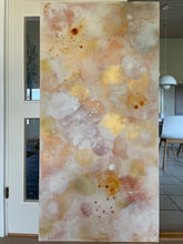 Indlæs billede til gallerivisning ‘Golden Clouds’ 70*140 cm Incl lys egetræsramme
