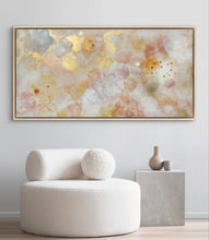 Indlæs billede til gallerivisning ‘Golden Clouds’ 70*140 cm Incl lys egetræsramme