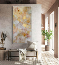 Indlæs billede til gallerivisning ‘Golden Clouds’ 70*140 cm              Incl lys egetræsramme
