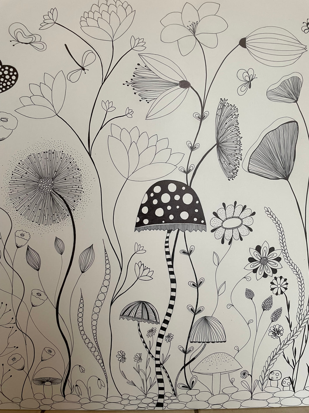 ‘Blomstereng’ 80*80 cm