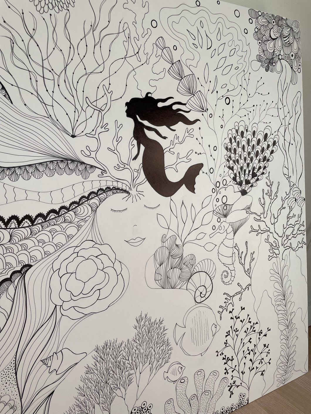 ‘Under overfladen’ 80*80 cm