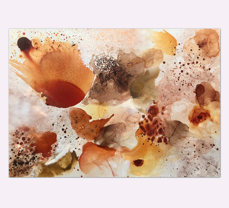 ‘Poppies Unfolding’ 100*140 cm